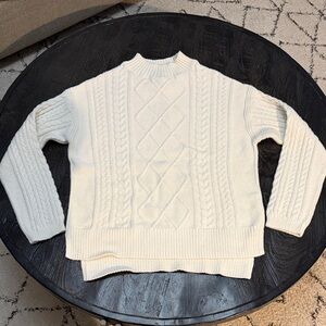 Old Navy Cable Knit Crewneck Sweater - Cream
